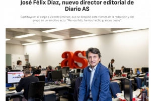 阿斯：马卡报皇马跟队记者何塞-费利克斯-迪亚兹出任阿斯报新主编