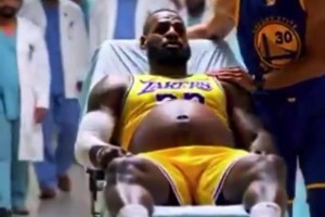 🤣老詹怀了库里的娃生了个登哥？詹姆斯团队对AI作者发出禁令