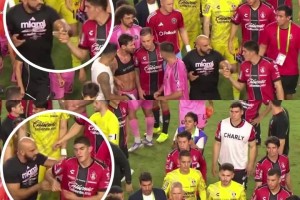 ESPN：谁规定的？梅西保镖都可以进场推搡球员🤔